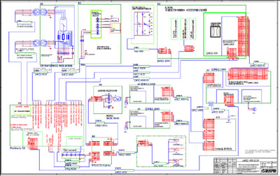 Схема электрическая, Electric scheme (circuit) на Рентген Флюорограф цифровой ФЦ-01 (АФЦ-01)