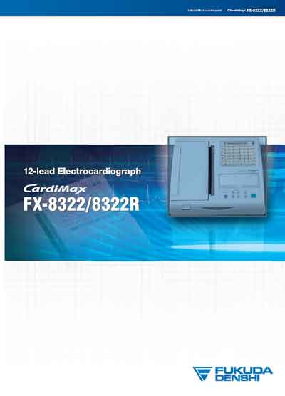 Технические характеристики, Specifications на Диагностика-ЭКГ Cardimax FX-8322