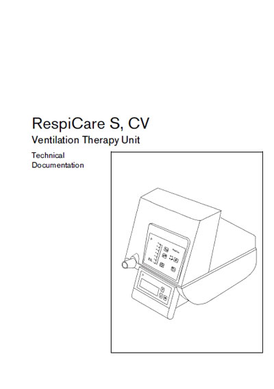 Техническая документация, Technical Documentation/Manual на ИВЛ-Анестезия RespiCare S, CW