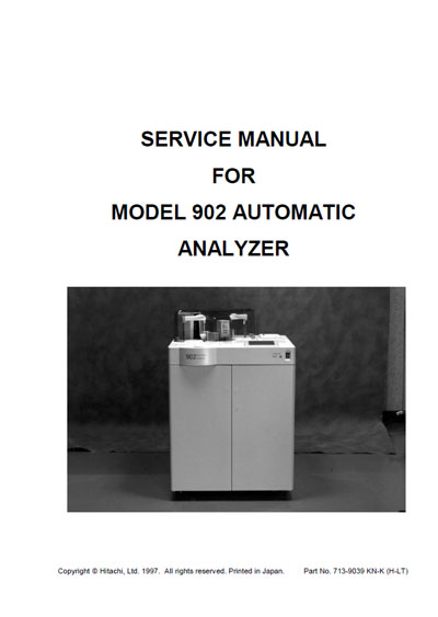 Сервисная инструкция, Service manual на Анализаторы 902