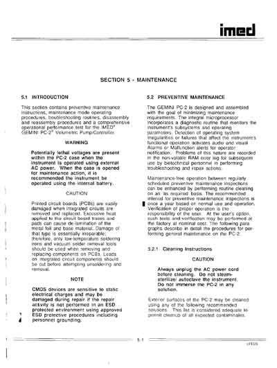 Техническая документация, Technical Documentation/Manual на Разное Инфузомат Imed Gemini PC-2 Error Codes (Alaris)
