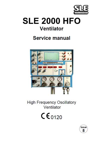 Сервисная инструкция, Service manual на ИВЛ-Анестезия SLE 2000 HFO