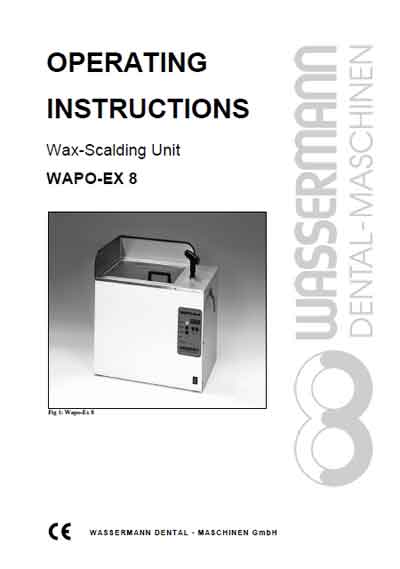 Инструкция пользователя User manual на Wapo ЕХ-8 (для выварки воска) [Wassermann]