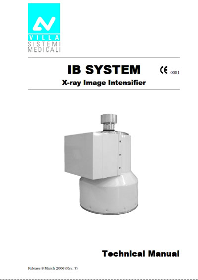 Техническая документация, Technical Documentation/Manual на Рентген IB SYSTEM X-ray Image Intensifier