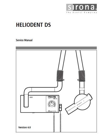 Сервисная инструкция Service manual на Интраоральный рентгенаппарат Heliodent DS [Sirona]