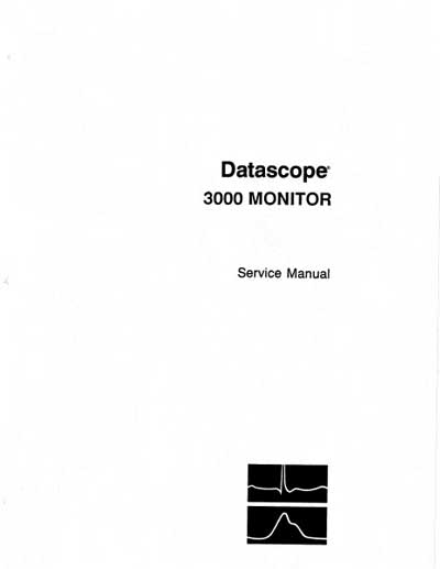 Сервисная инструкция Service manual на 3000 [Datascope]