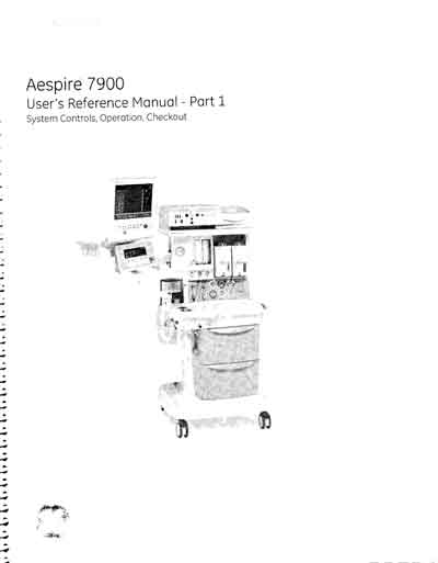 Инструкция по эксплуатации Operation (Instruction) manual на Aespire 7900 - Part 1 [Datex-Ohmeda]