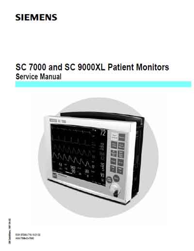 Сервисная инструкция Service manual на SC 7000 and SC 9000XL [Siemens]