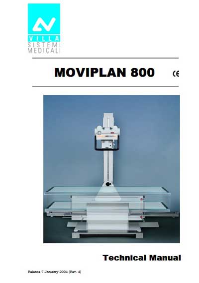 Техническая документация, Technical Documentation/Manual на Рентген Moviplan 800 Rev. 4