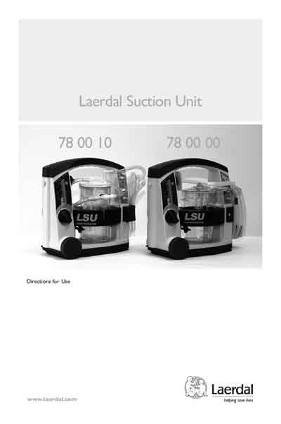 Инструкция пользователя, User manual на ИВЛ-Анестезия Аспиратор для экстренной помощи Laerdal Suction Unit 780000, 780010
