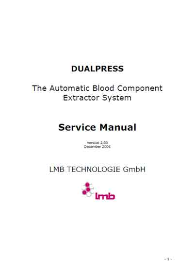 Сервисная инструкция Service manual на Система Dual Press (LMB) [---]