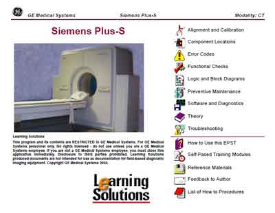 Техническая документация, Technical Documentation/Manual на Томограф Siemens Plus-S