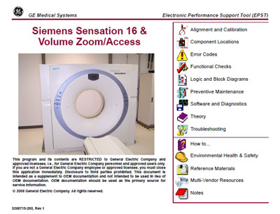 Техническая документация, Technical Documentation/Manual на Томограф Sensation 16 & Volume Zoom/Access