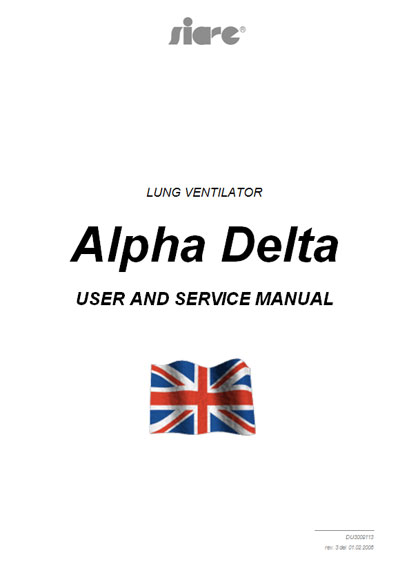 Инструкция по применению и обслуживанию, User and Service manual на ИВЛ-Анестезия Alpha-Delta