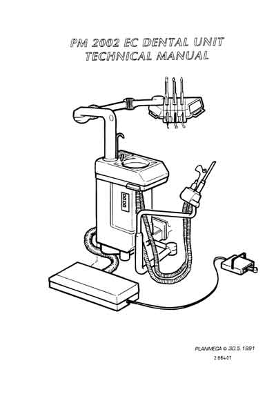 Техническая документация Technical Documentation/Manual на PM 2002 EC Dental Unit [Planmeca]