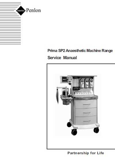 Сервисная инструкция, Service manual на ИВЛ-Анестезия Анестезиологическая система Prima SP2