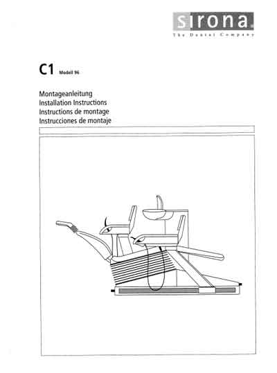 Инструкция по монтажу, Installation instructions на Стоматология C1
