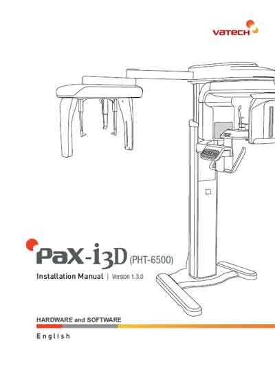 Инструкция по монтажу Installation instructions на Панорамный рентгенаппарат Pax-i3D (PHT-6500) [Vatech]