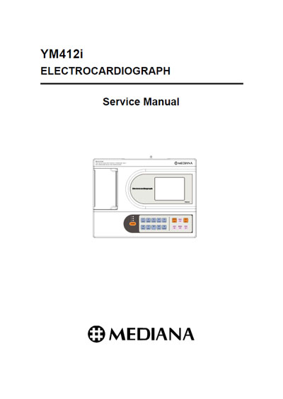 Сервисная инструкция, Service manual на Диагностика-ЭКГ YM412i