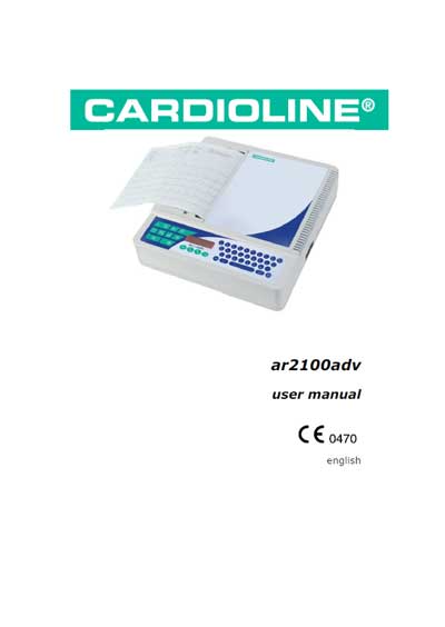 Инструкция пользователя User manual на AR 2100 adv [Cardioline]
