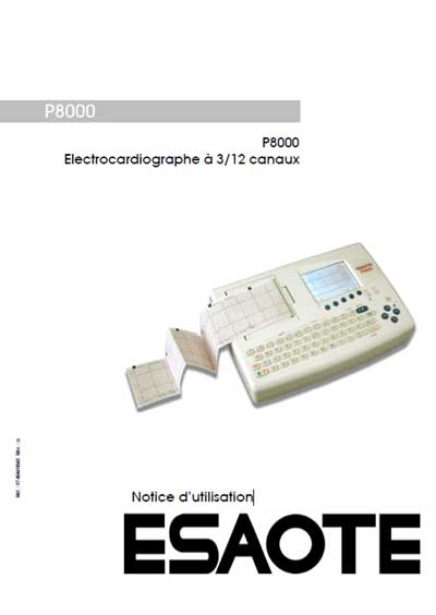 Инструкция по эксплуатации, Operation (Instruction) manual на Диагностика-ЭКГ P8000