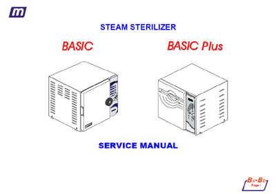 Сервисная инструкция, Service manual на Стерилизаторы Basic, Basic Plus