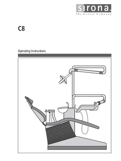 Инструкция по эксплуатации Operation (Instruction) manual на C8 [Sirona]