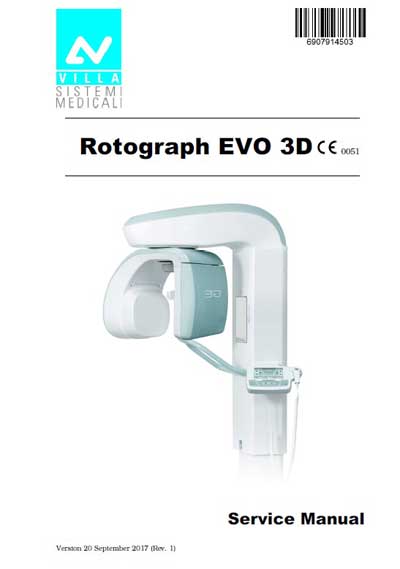Сервисная инструкция, Service manual на Рентген Rotograph EVO 3D