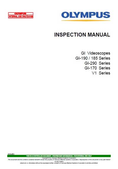 Методика испытаний, Test Methods на Эндоскопия GI Videoscopes GI-190/185, 290, 170, V1 Series