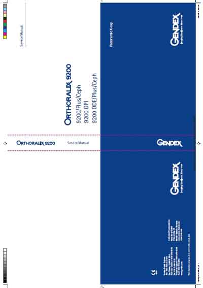 Сервисная инструкция Service manual на Orthoralix 9200 [Gendex]