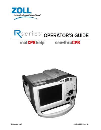 Инструкция оператора, Operator manual на Хирургия Дефибриллятор R Series