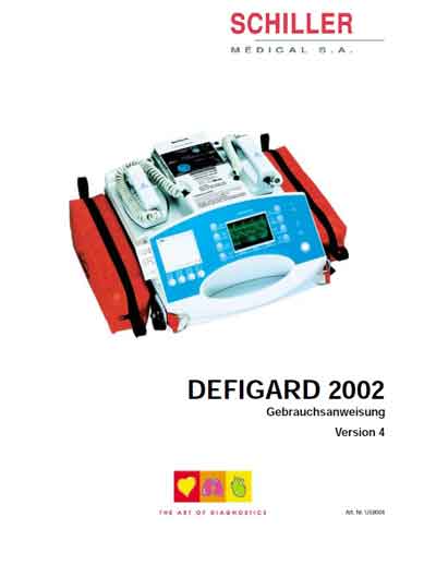 Инструкция пользователя User manual на Дефибриллятор-монитор Defigard 2002 [Schiller]