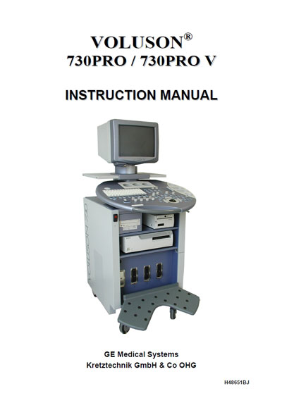 Техническое руководство, Technical manual на Диагностика-УЗИ Voluson 730PRO/730PRO V