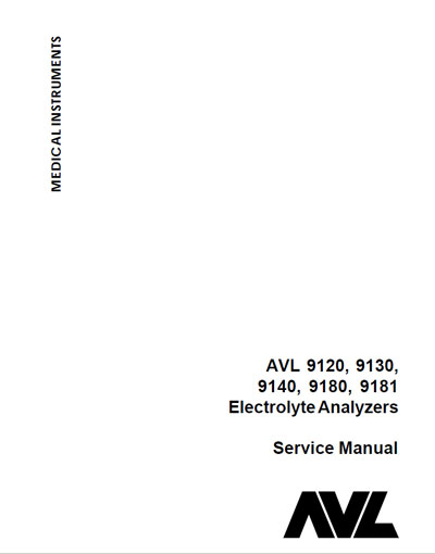 Сервисная инструкция, Service manual на Анализаторы 9120, 9130, 9140, 9180, 9181 Rev K (электролитов)
