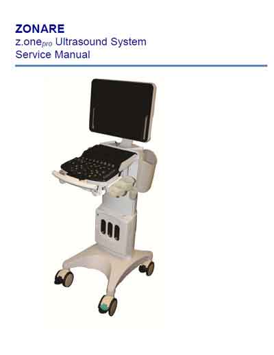 Сервисная инструкция, Service manual на Диагностика-УЗИ Z.One Pro (2020) [Zonare]
