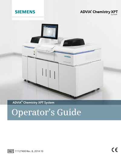 Инструкция оператора, Operator manual на Анализаторы Advia Chemistry XPT System