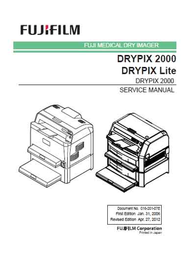 Сервисная инструкция Service manual на Drypix 2000, Drypix Life (2012) [Fujifilm]