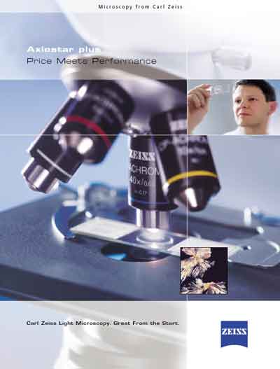 Технические характеристики, Specifications на Лаборатория-Микроскоп AxioStar Plus