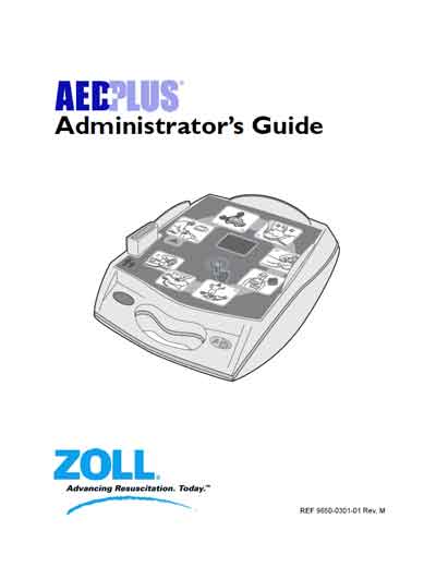Руководство администратора Administrator’s Guide на Дефибриллятор AED Plus [Zoll]