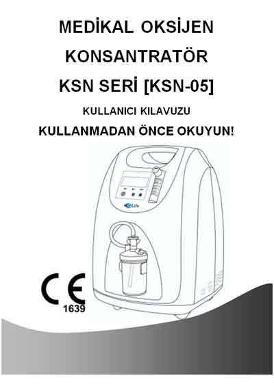 Инструкция пользователя, User manual на ИВЛ-Анестезия Кислородный концентратор KSN-05 (Jiangsu Konsung)