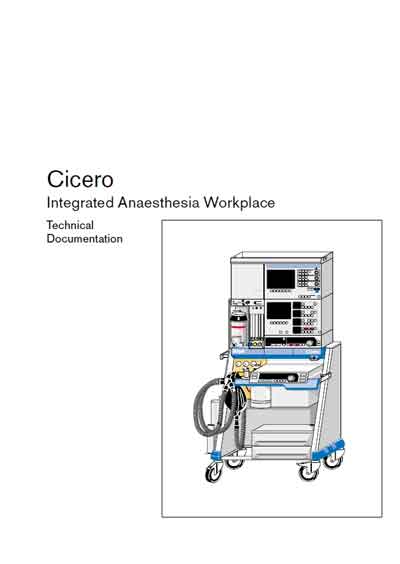 Техническая документация Technical Documentation/Manual на Cicero (Integrated Anaesthesia Workplace) [Drager]