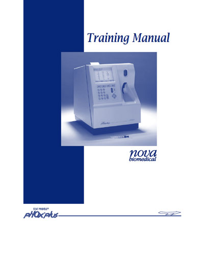 Инструкция по подготовке Training Manual на Stat Profile pHOx Plus [Nova Biomedical]