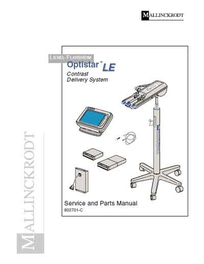 Сервисная инструкция, Service manual на Томограф Инжектор Optistar LE