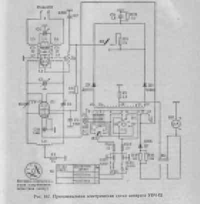 Схема электрическая, Electric scheme (circuit) на Терапия УВЧ-62