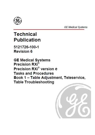 Инструкция по установке и обслуживанию Servise and Installation manual на Precision MPi [General Electric]