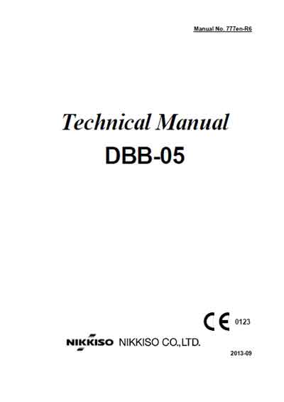 Техническая документация Technical Documentation/Manual на DBB-05 [Nikkiso]
