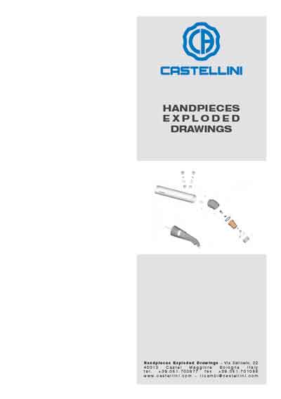 Каталог (элементов, запчастей и пр.), Catalogue, Spare Parts list на Стоматология Наконечники Castellini