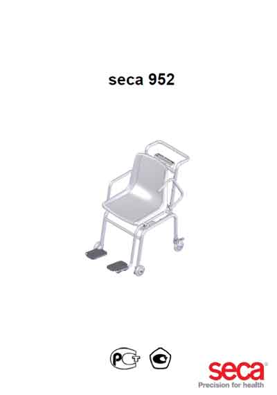Инструкция пользователя, User manual на Весы Seca 952