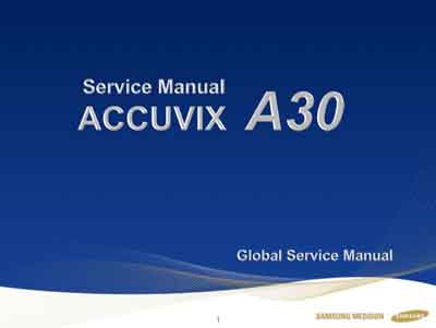 Сервисная инструкция, Service manual на Диагностика-УЗИ Accuvix A30 [Medison]