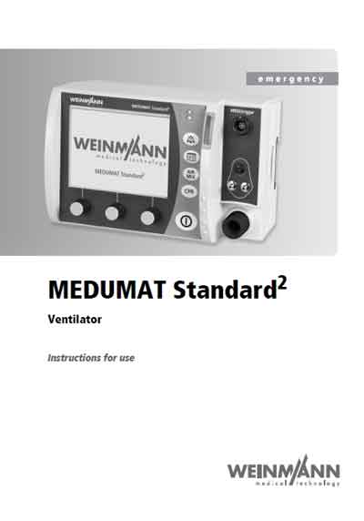 Инструкция пользователя, User manual на ИВЛ-Анестезия Medumat Standard 2 (sw 1.9)